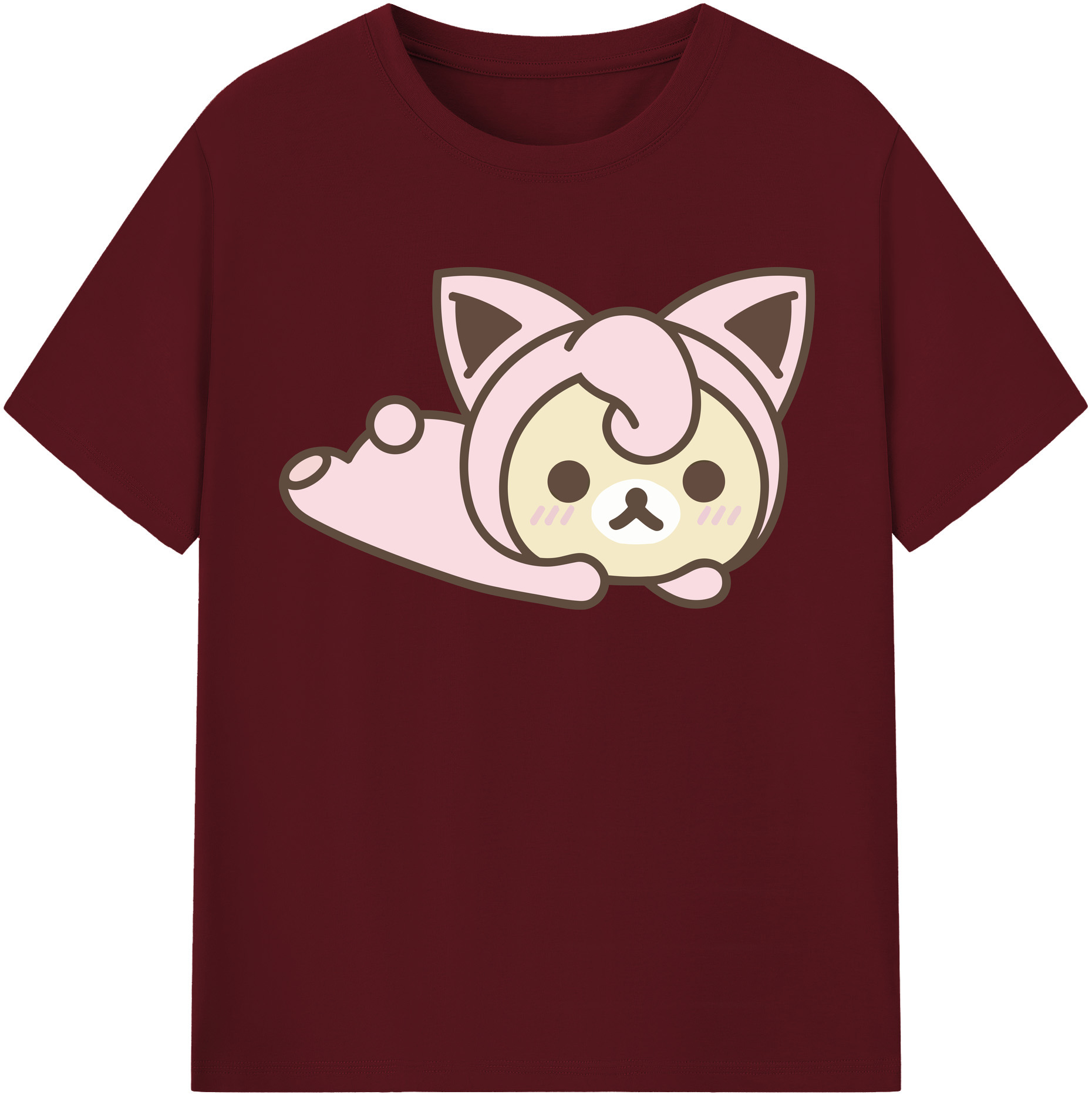 （画像用） リラックマ リラックマ キイロイトリ Rilakkuma Korilakkuma Kiiroitori 綿100％半袖Tシャツ（フロントプリント）
